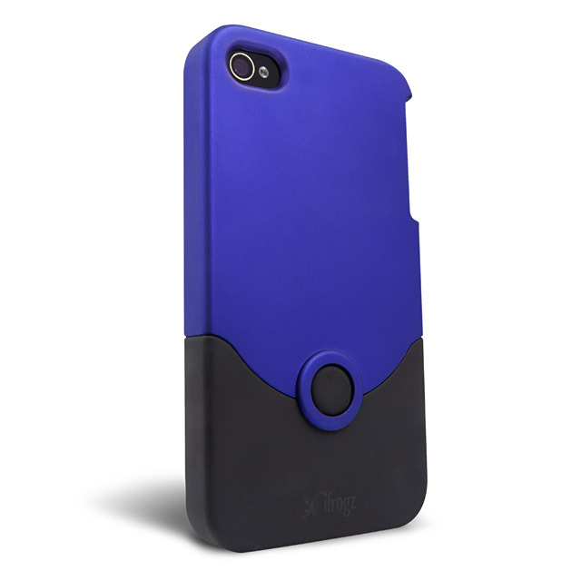 【iPhone4 ケース】Luxe Original Case ブルー/ブラック