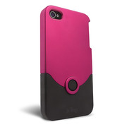 【iPhone4 ケース】Luxe Original Case フクシア/ブラック