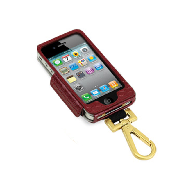 【iPhone4S/4】PRIE Ambassador for iPhone 4 Red CROCODILE