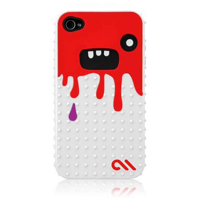 iPhone 4S/4 Creatures： Monsta Case, White/Red