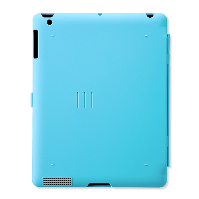 【iPad2 ケース】ハードケース スタンドタイプ ライトブルーサブ画像