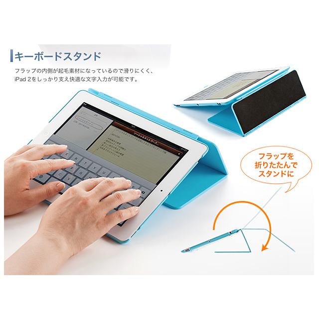 【iPad2 ケース】ハードケース スタンドタイプ レッドサブ画像