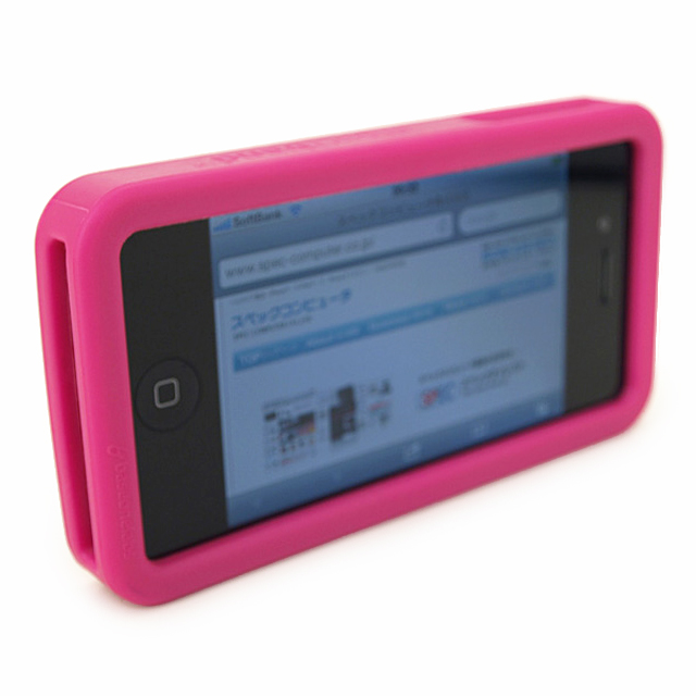 iPhone4S/4用バンパー impactband ピンクサブ画像