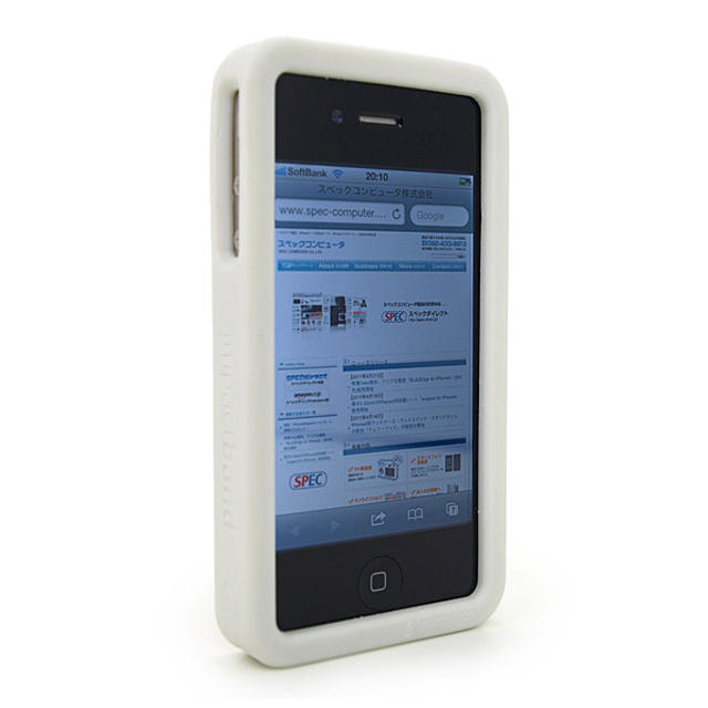 iPhone4S/4用バンパー impactband ホワイトグレーサブ画像