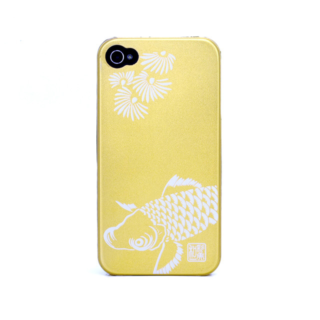 iPhone4S/4鋼装飾カバー 鯉