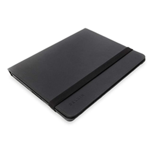 iPad2用ヴァーブフォリオスタンド 100％本革 ブラックサブ画像