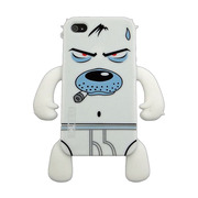 YETTIDE iPhone 4S/4 Character Sillicone Skin - Briefs Dog White