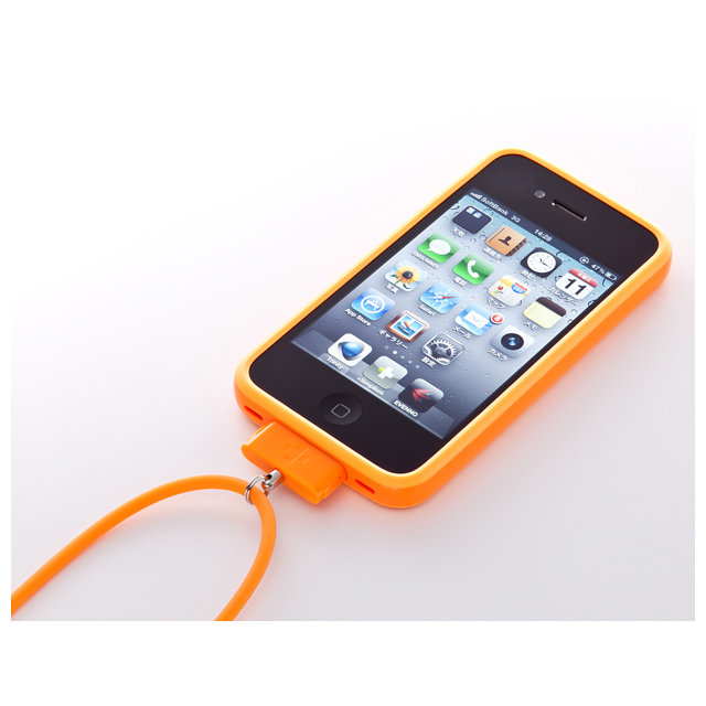 Dockコネクター用ネックストラップ ネオ [DockStrap Neo for iPhone] Orangeサブ画像