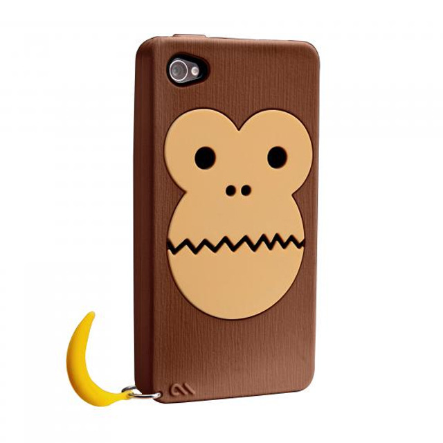 iPhone 4S/4 Creatures： Bubbles Monkey Case, Brown