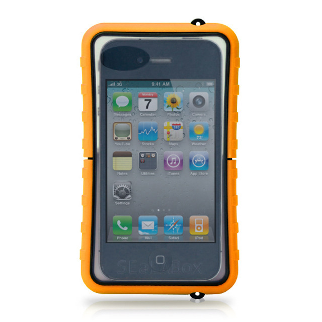 【iPhone4S/4 ケース】Krusell SEaLABox WATERPROOF for iPhone オレンジ