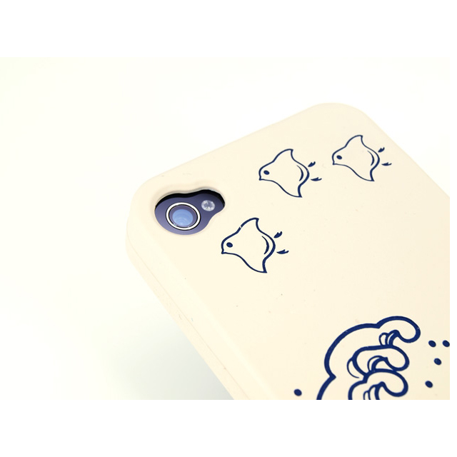 iPhone4柔装飾カバー 千鳥(胡桃)サブ画像