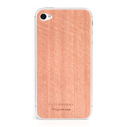 【iPhone4】PATCHWORKS Natural Wood Skin for iPhone 4 - Cherry