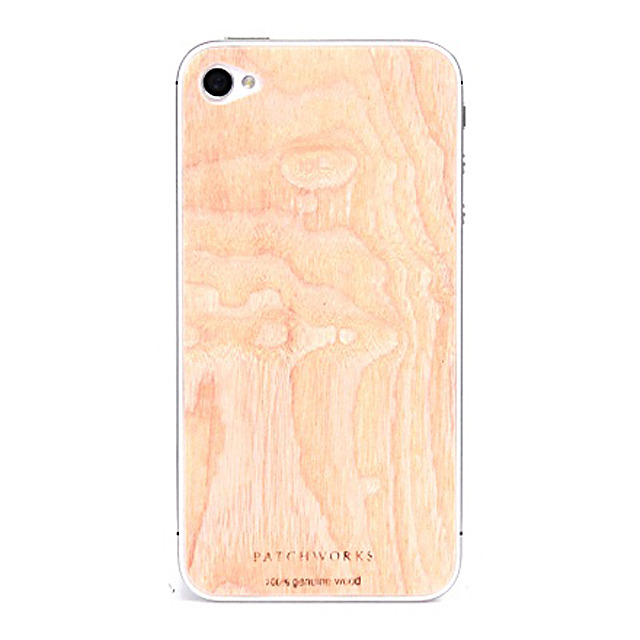【iPhone4】PATCHWORKS Natural Wood Skin for iPhone 4 - Elm Burl