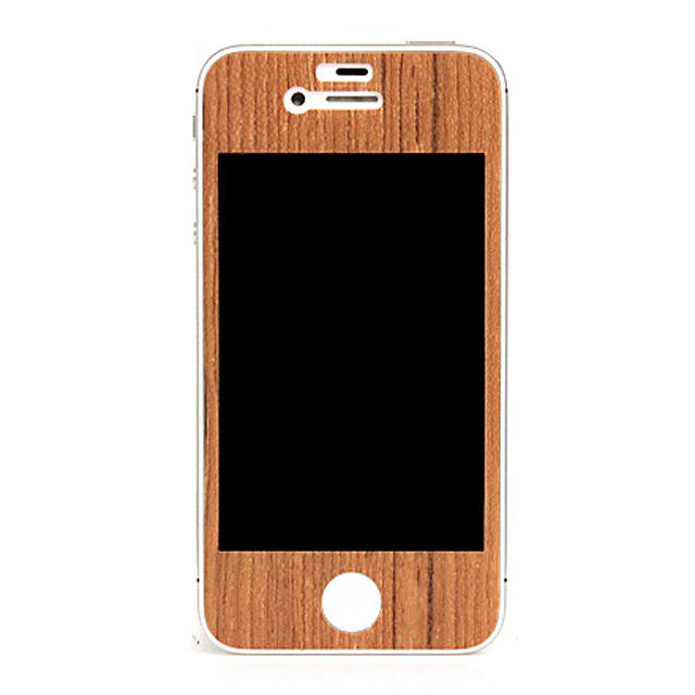 【iPhone4】PATCHWORKS Natural Wood Skin for iPhone 4 - Teak Hair Lineサブ画像
