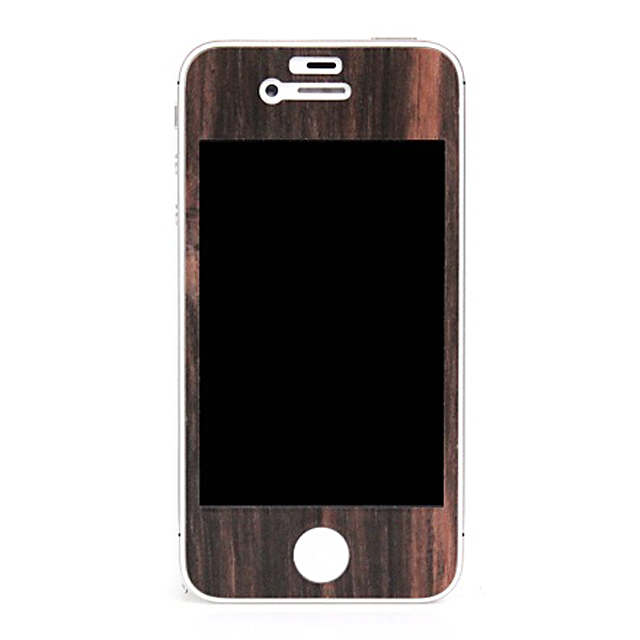 【iPhone4】PATCHWORKS Natural Wood Skin for iPhone 4 - Ebonyサブ画像