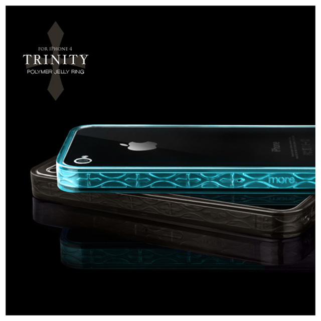 【iPhone4 ケース】Trinity Jelly Ring for iPhone 4 Dark Gray ブラックサブ画像