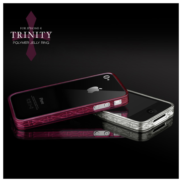 【iPhone4 ケース】Trinity Jelly Ring for iPhone 4 Burgundy ワインレッドサブ画像