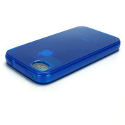 iPhone4用ソフトケース Dustproof GEL cover for iPhone4 ブルー