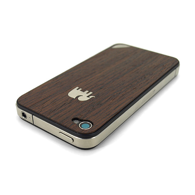 iPhone4用ウッドスキンシート TRUNKET wood skin for iPhone4 ヒッコリー