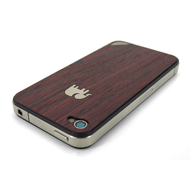 iPhone4用ウッドスキンシート TRUNKET wood skin for iPhone4 ヴァイオレット