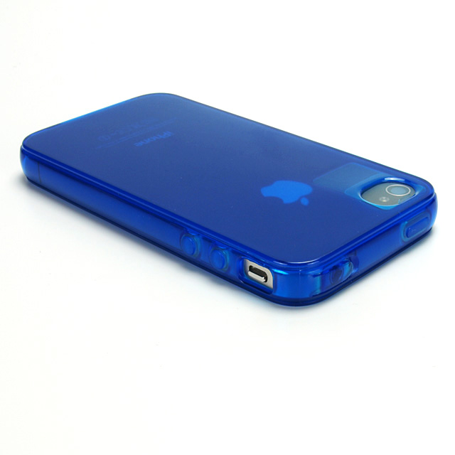 iPhone4用ソフトケース Dustproof GEL cover for iPhone4 ブルーサブ画像