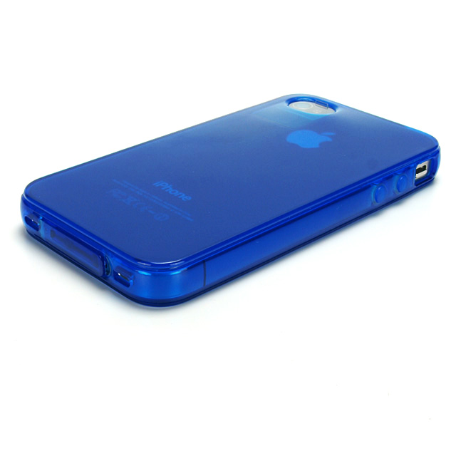 iPhone4用ソフトケース Dustproof GEL cover for iPhone4 ブルーサブ画像