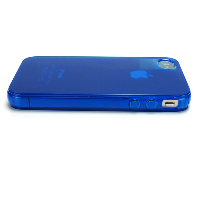 iPhone4用ソフトケース Dustproof GEL cover for iPhone4 ブルーサブ画像