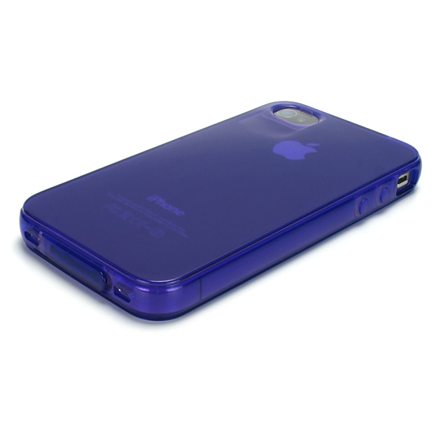 iPhone4用ソフトケース Dustproof GEL cover for iPhone4 パープルサブ画像