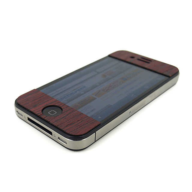 iPhone4用ウッドスキンシート TRUNKET wood skin for iPhone4 ヴァイオレットサブ画像