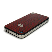 iPhone4用ウッドスキンシート TRUNKET wood skin for iPhone4 ブラッドレッド