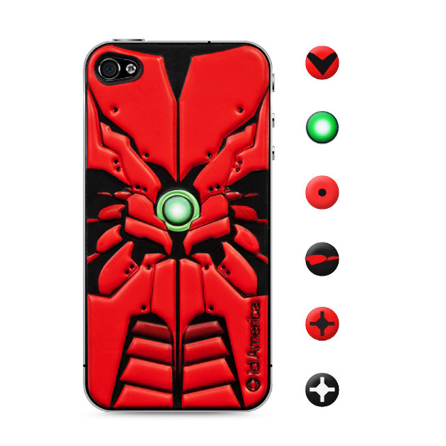 【iPhone4S/4 スキンシール】CUSHI ROBOTICS RED