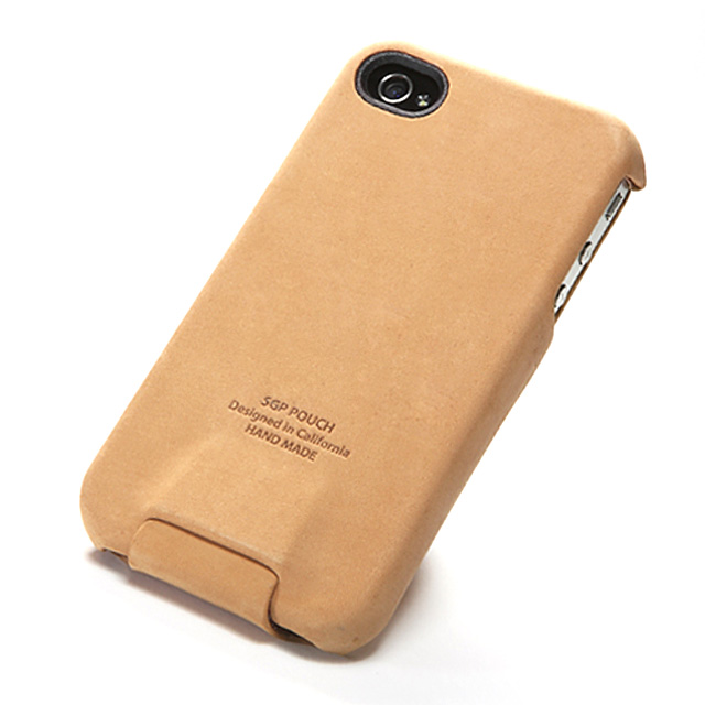 【iPhone4S/4 ケース】SGP Leather Case Vintage Edition for iPhone4 Brown Flatサブ画像