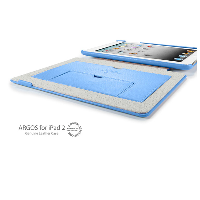 【ipad2 ケース】SGP Leather Case ARGOS for iPad2 Tender Blueサブ画像