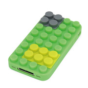 【iPhone4 ケース】BlockCase for iPhone4(green)