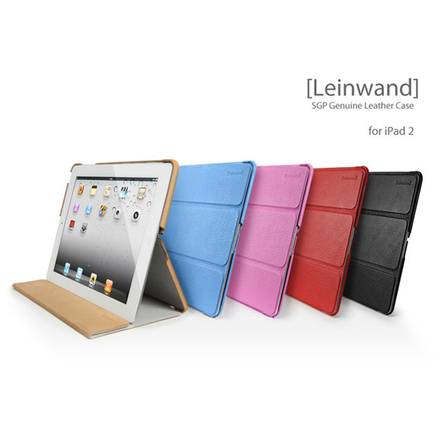 【ipad2 ケース】SGP Leather Case Leinwand for iPad2 Dante Redサブ画像