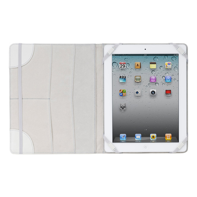 【iPad(第3世代/第4世代) iPad2 ケース】MacGizmo iCross White/Blueサブ画像