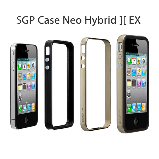 【iPhone4 ケース】SGP Case Neo Hybrid EX2 for iPhone4 Satin Silverサブ画像
