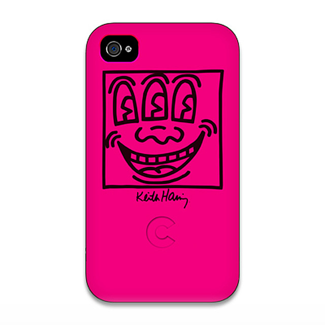 【iPhone4 ケース】Keith Haring Collection Bezel Case for iPhone4 Face Pink