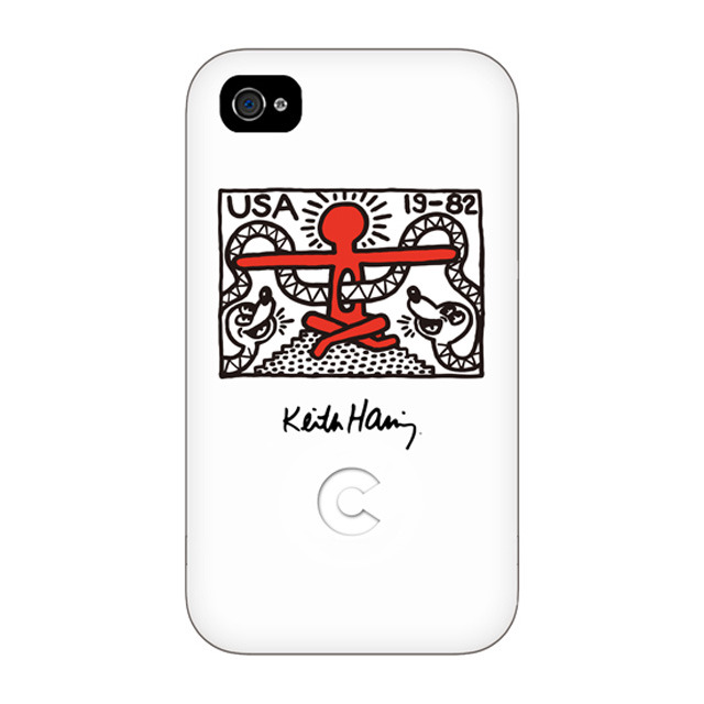 【iPhone4 ケース】Keith Haring Collection Bezel Case for iPhone4 Redman White