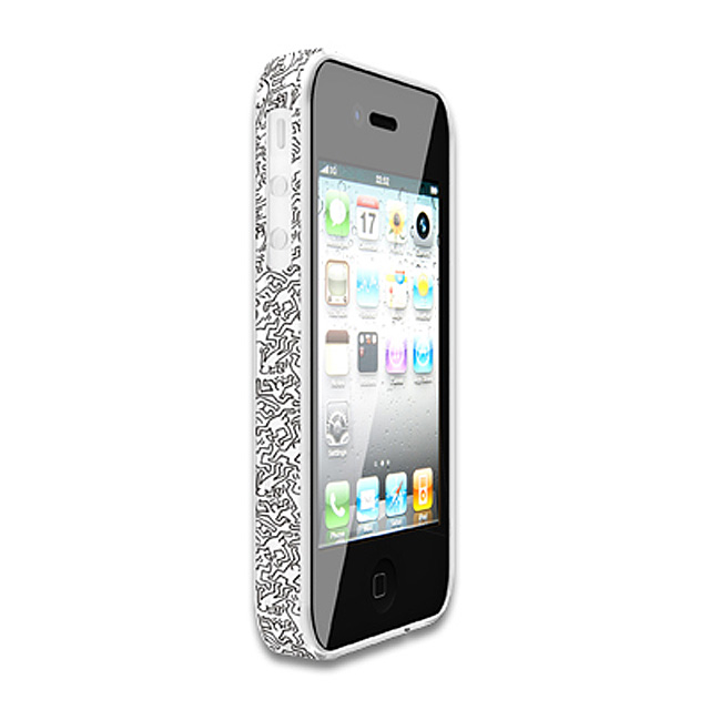 【iPhone4 ケース】Keith Haring Collection Bezel Case for iPhone4 People Whiteサブ画像