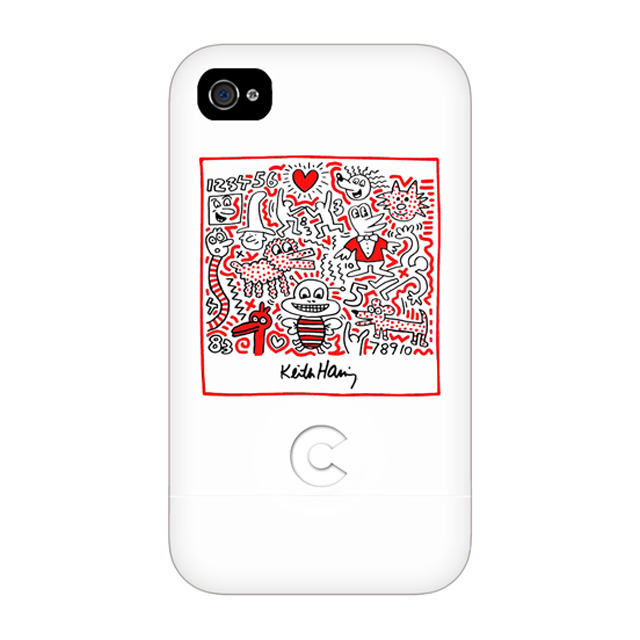 【iPhone4 ケース】Keith Haring Collection Bezel Case for iPhone4 Bee White