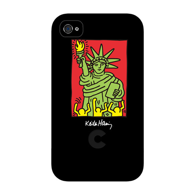 【iPhone4 ケース】Keith Haring Collection Bezel Case for iPhone4 NY Black