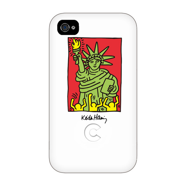 【iPhone4 ケース】Keith Haring Collection Bezel Case for iPhone4 NY White