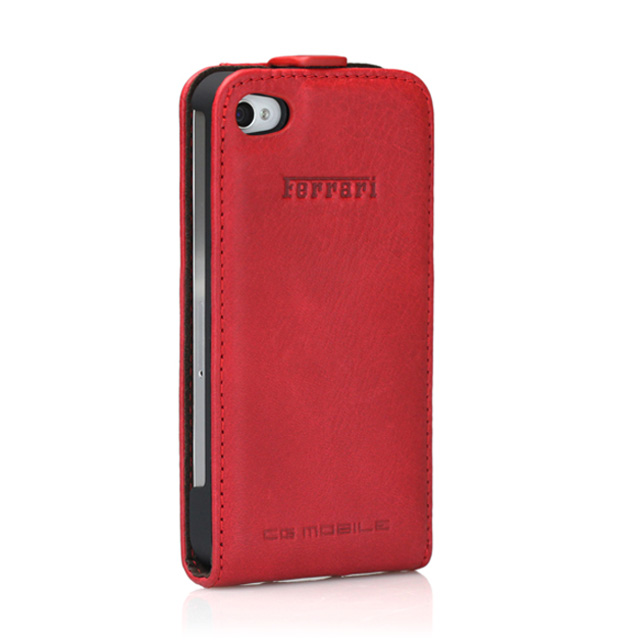 【iPhone4S/4 ケース】Ferrari GT Leather Modena Flip Case for iPhone 4 レッドgoods_nameサブ画像