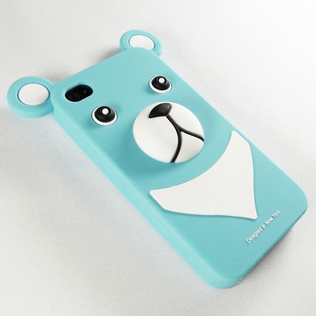 【iPhone4】iburg Full Protection Silicon Bear, Cream Sodaサブ画像