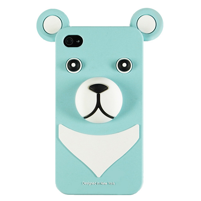 【iPhone4】iburg Full Protection Silicon Bear, Cream Soda