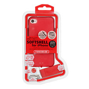 【iPhone4S/4 ケース】SOFTSHELL for iPhone4S/4 レッド