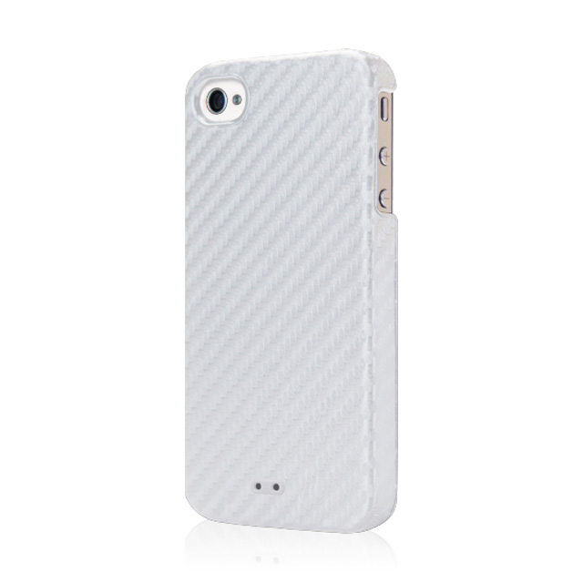 【iPhone4S/4 ケース】CarbonLook ホワイトサブ画像