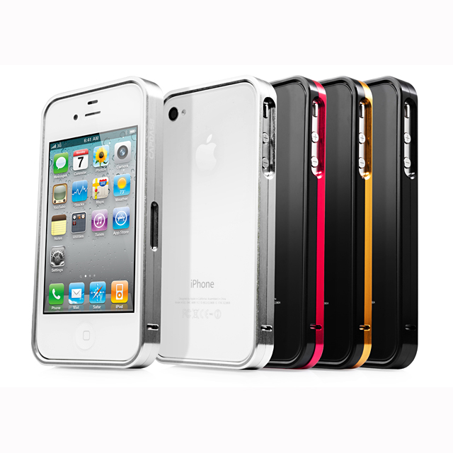 CAPDASE iPhone 4S Alumor Duo Frame, Black Black CAPDASE | iPhoneケースは UNiCASE