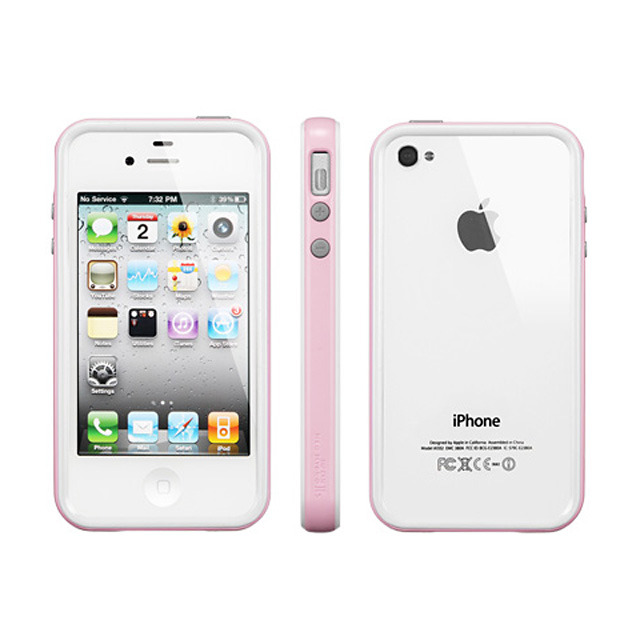 【iPhone4S/4 ケース】Neo Hybrid2S Snow Series [Sherbet Pink]